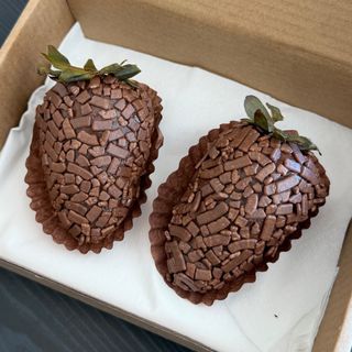Brigadeirão de morango
