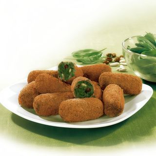 Croquetes de Espinafres com Acompanhamento