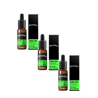 Óleo CBD Kannabest 5%, 10ml - 3 Unidades