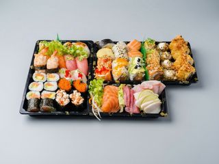 u107 - Mix de 48 peças de sushi + 16 sashimi