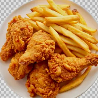 Chicken Wings Plate / Asas de Frango Crocante Prato