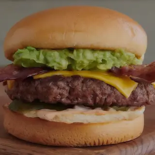 Menu Abacate Burguer Com Batata Frita é Bebida