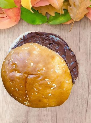 Pão com chocolate Nutella