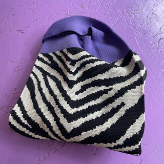 Tote Bag Crochet Zebra