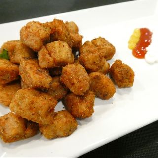 亚洲烧烤风味素鸡块（微辣）  Asian BBQ veggie chicken bites (mildly spicy)