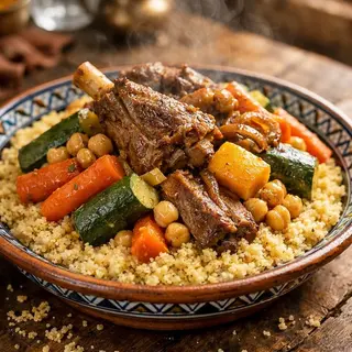 Couscous de Carne e Legumes