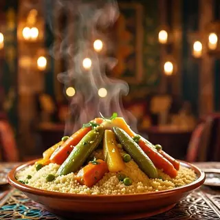 Couscous de Frango e Legumes