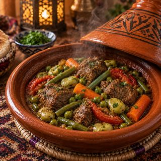 Tajine de Carne com Legumes
