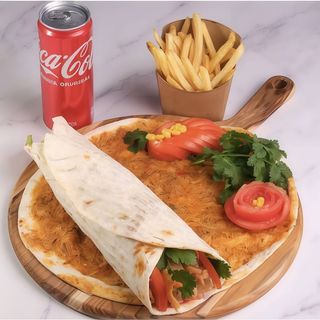 Menu Durum Especial XL Com Batata Frita é Bebida