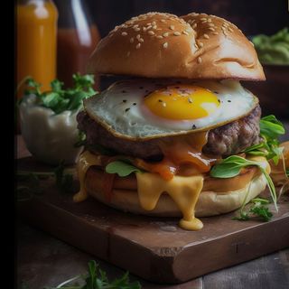 Menu Classic Burger Com Batata Frita é Bebida