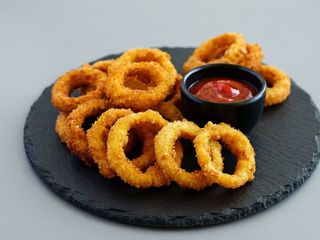 10 Unidade Anel de Cebola ( Onion Rings)