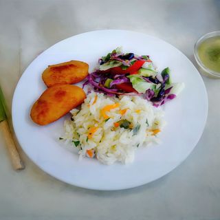 Pataniscas com Arroz Malandro
