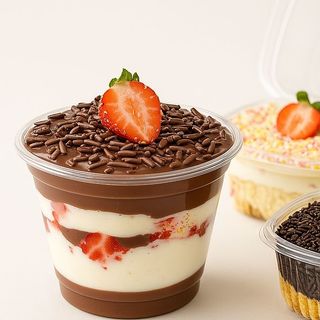 Brownie & Morango - Copo da Felicidade ⭐️