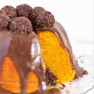 Bolo de Cenoura Com Chocolate