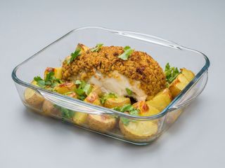 Bacalhau com Broa à Alentejana