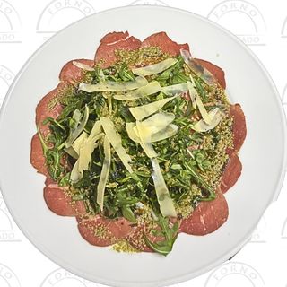 Carpaccio de novilho com trufa