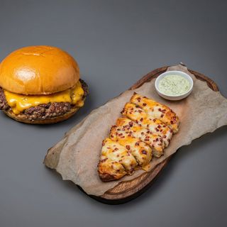 Menu entrada + Cheeseburger