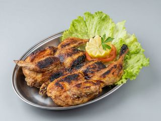 Frango assado no carvão