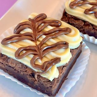 Brownie c/ Cobertura de leite Nido com Nutella