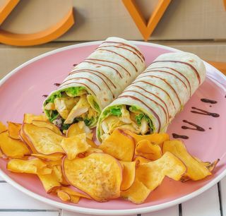 Wrap de Frango Pesto