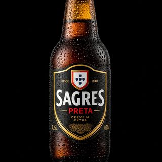 Cerveja Sagres Mini Preta