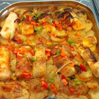 Lombos de Pescada Assada no Forno com Batata