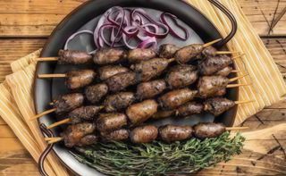 Espetinho Coração Galinha