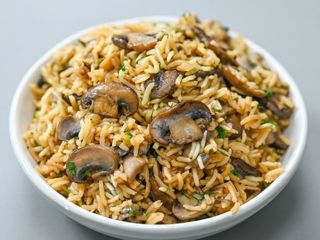 Arroz de cogumelos
