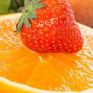 Sumo de Laranja e Morango