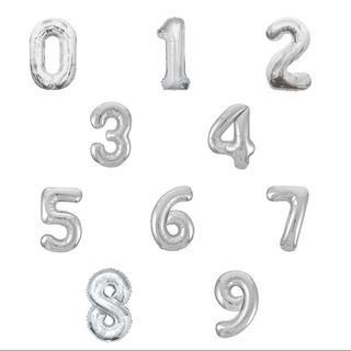  1 Balão Foil " Prata unid