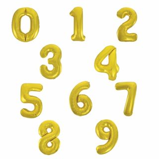 1 Balões Foil  Dourado Clássico unid