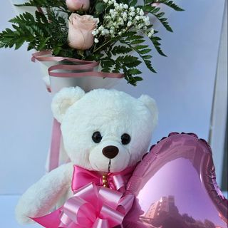 Abraço com Amor rosa