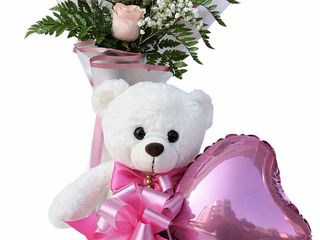 Abraço com Amor rosa