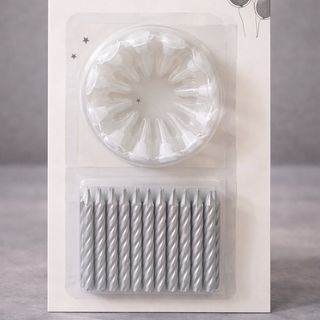 Velas Clássicas Prateadas