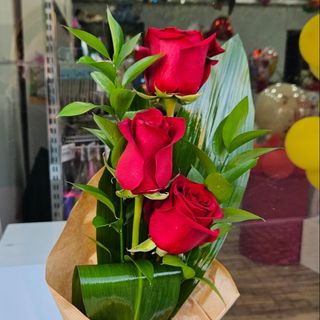 Buquê com 3 Rosas Premium