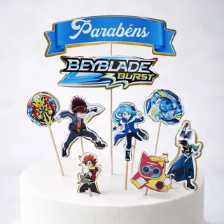 Topper de Torta Beyblade Burst