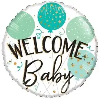 Balão Foil 18  Welcome Baby
