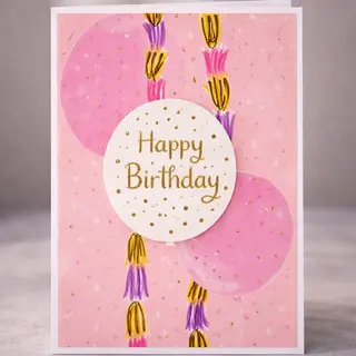 Cartão Brilho de Aniversário