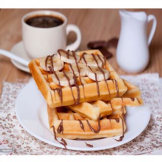 Waffle Frutas Chocolate (Waffle fruits Chocolate)