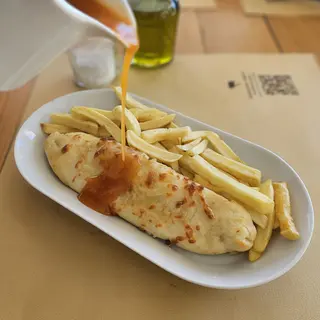 Mini Cachorro Molhado com Batatas + Um Bongo