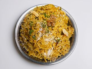 Prawn biryani