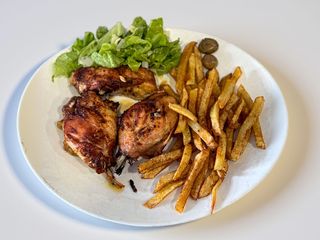 Pernas de frango assadas no forno