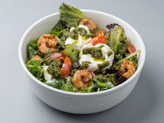 Salada Burrata e Gambas