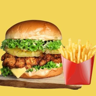 Tropical Chicken Paradise Burger