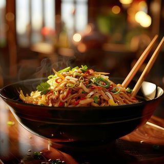 E1 wok noodle legumes