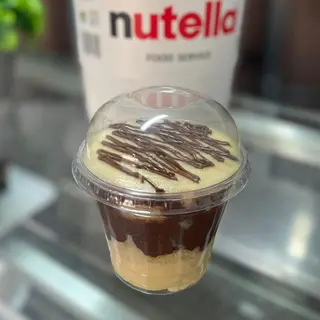 Bolo no pote ninho e Nutella