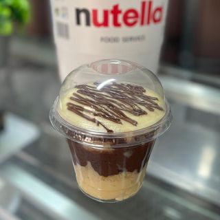 Bolo no pote ninho e Nutella