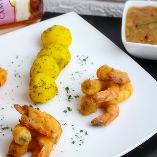 Camarão M à Milanesa