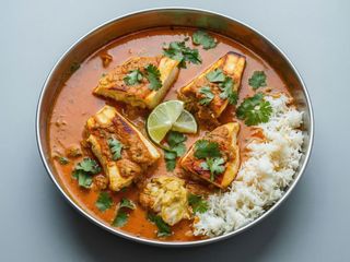 Peixe Tikka Masala