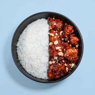 Dakgangjeong sweet and spicy rice